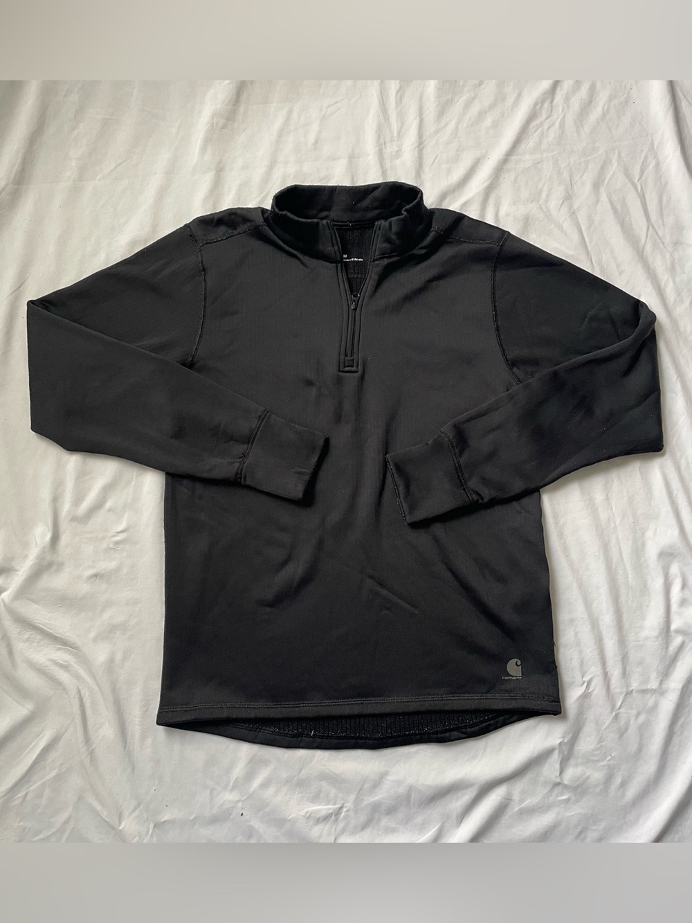 Carhartt Men’s Black Half-Zip Mock Neck Sweater size M
